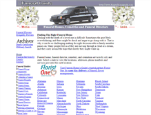 Tablet Screenshot of funeralhomesguide.com